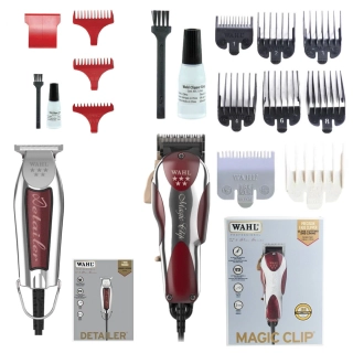 MAQUINA DE CORTE WAHL MAGIC CLIP ELECT + PATILLERA DETAILER BURDEO - 1