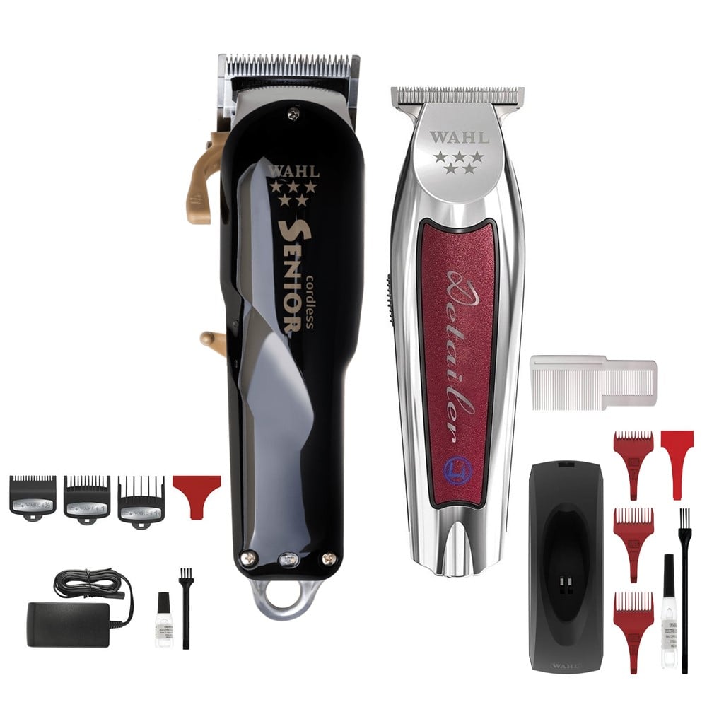 MAQUINA CORTADORA WAHL SENIOR BLACK CORDLESS+DETAILER LI - 1