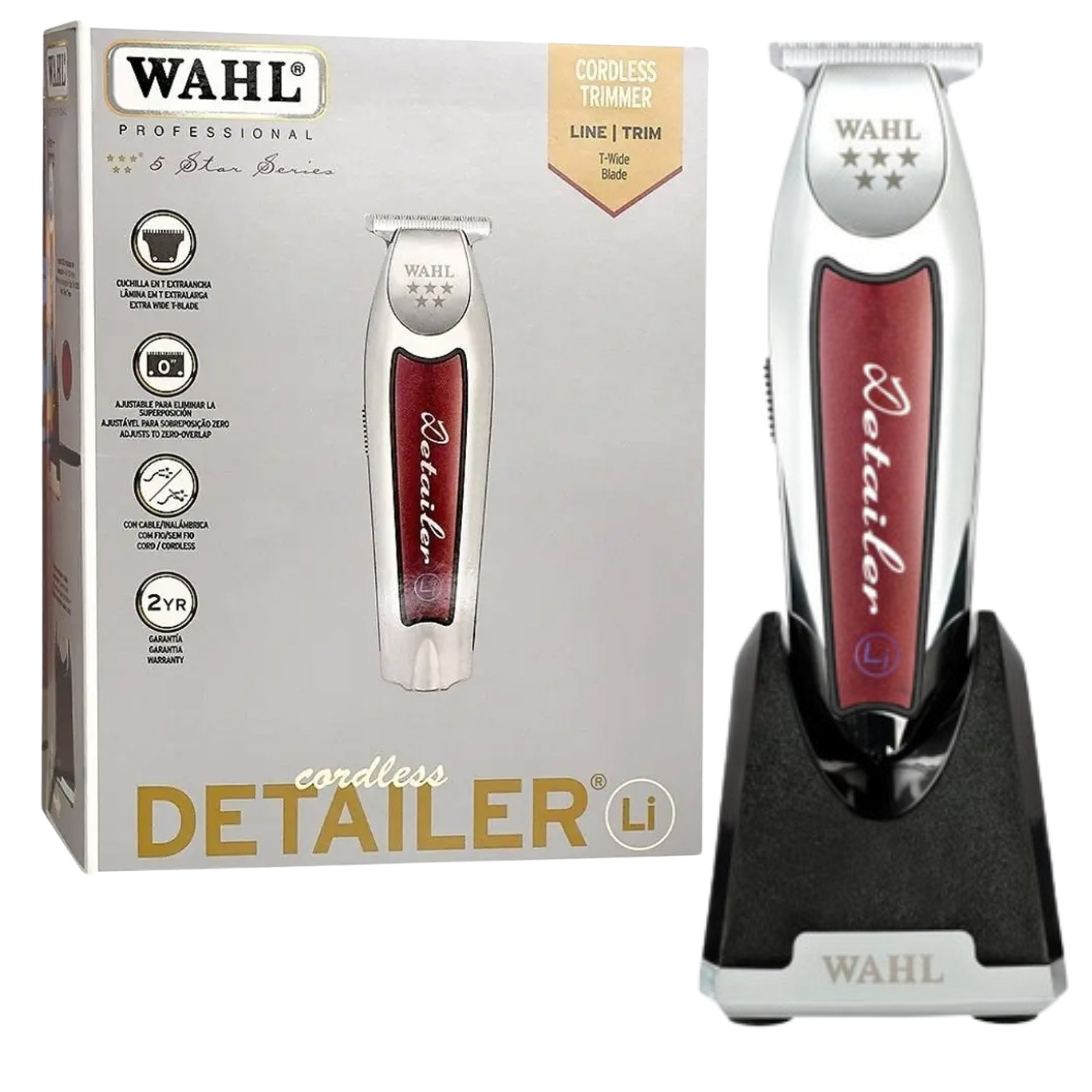 MAQUINA CORTADORA WAHL SENIOR BLACK CORDLESS+DETAILER LI - 6
