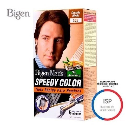 TINTE BIGEN RÁPIDO PARA HOMBRE 105 CASTAÑO MEDIANO SPEEDY COLOR - 2