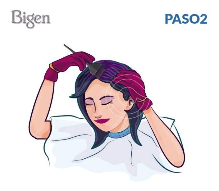 TINTE BIGEN PERMANENTE POLVO MUJER 96 BORGOÑA OSCURO - 3