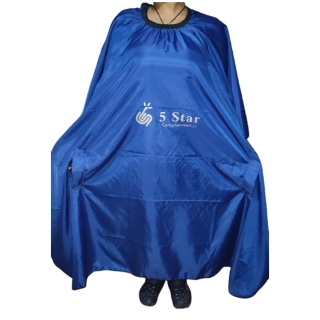 CAPA CORTE TINTURA PEINADOR 5 STAR PELUQUERÍA PROFESIONAL AZUL - 1