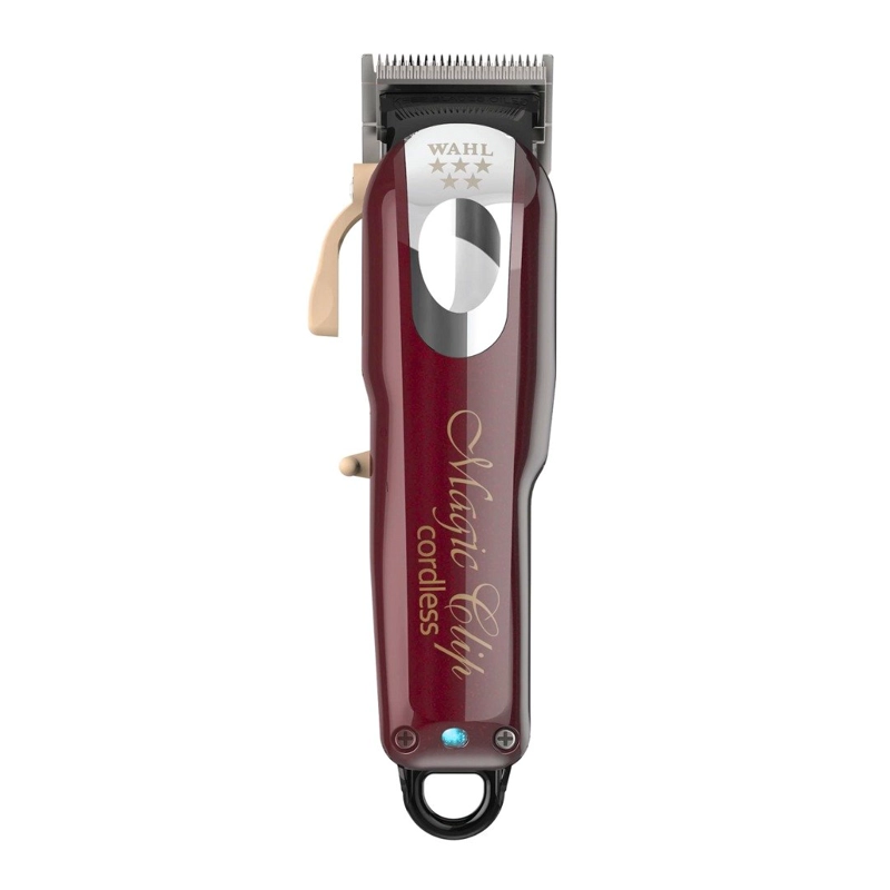 CORTADORA INALÁMBRICO WAHL PELO PROFESSIONAL 5 STAR CORDLESS MAGIC CLIP 8148 PLATEADA Y ROJA - 1