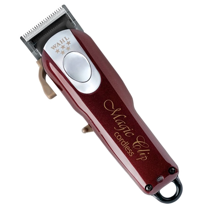 CORTADORA INALÁMBRICO WAHL PELO PROFESSIONAL 5 STAR CORDLESS MAGIC CLIP 8148 PLATEADA Y ROJA - 5