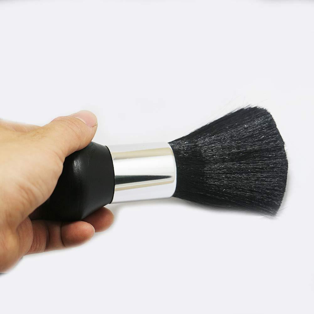 BOTAPELO PARA BARBERÍA PELO SUAVE EN COLOR NEGRO/CON TALQUERA EN COLOR BLANCO. - 4