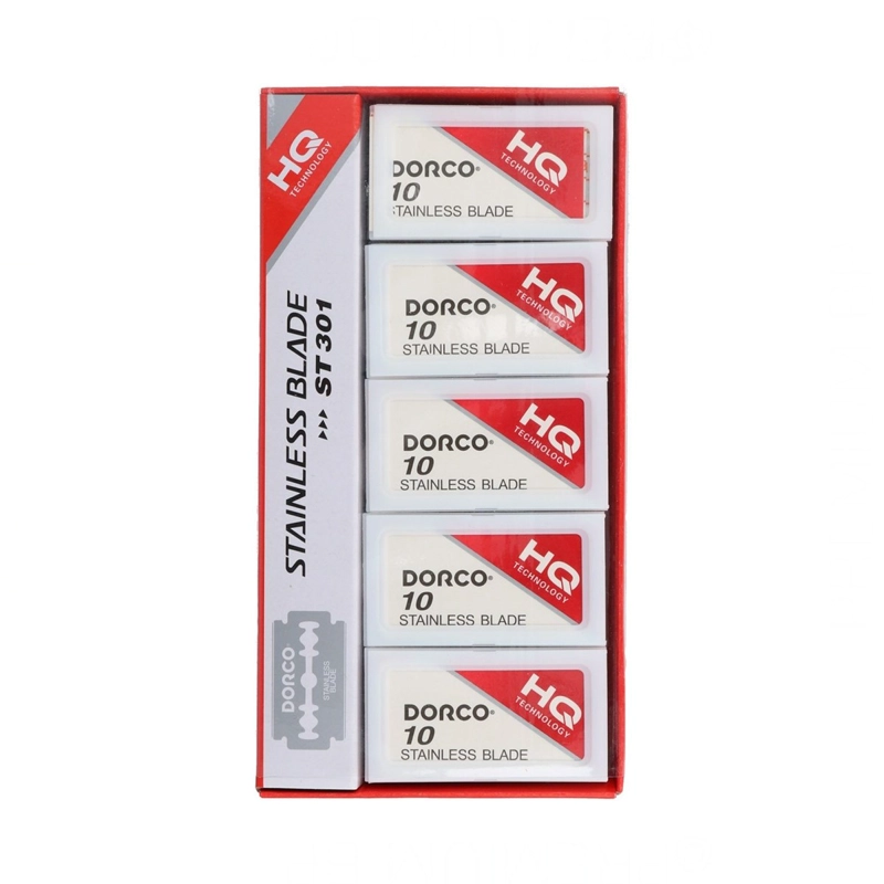HOJILLAS DORCO HQ ROJAS PARA NAVAJA 100 FILOS - 1