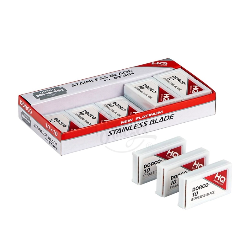 HOJILLAS DORCO HQ ROJAS PARA NAVAJA 100 FILOS - 2