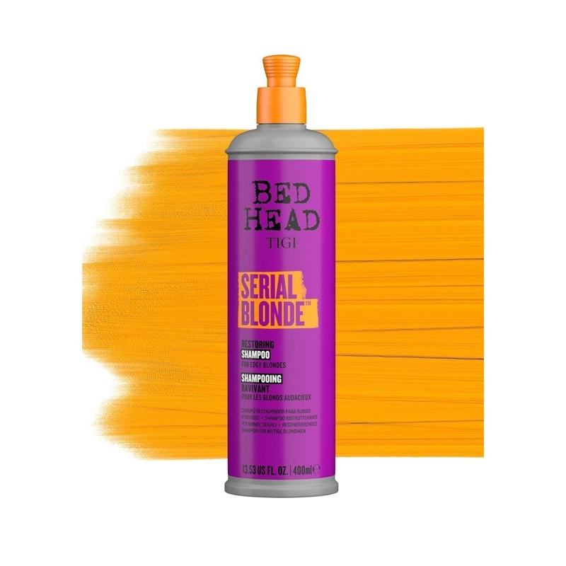 SHAMPOO CABELLO TIGI BED HEAD SERIAL BLONDE RESTAURADOR RUBIOS TROPICAL EXÓTICA 400 ML - 2