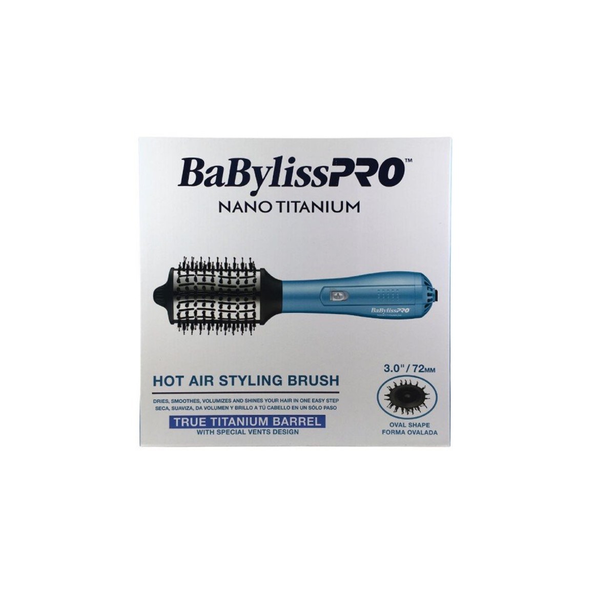 CEPILLO TÉRMICO SECADOR BABYLISS PRO NANO TITANIUM 72MM - 4