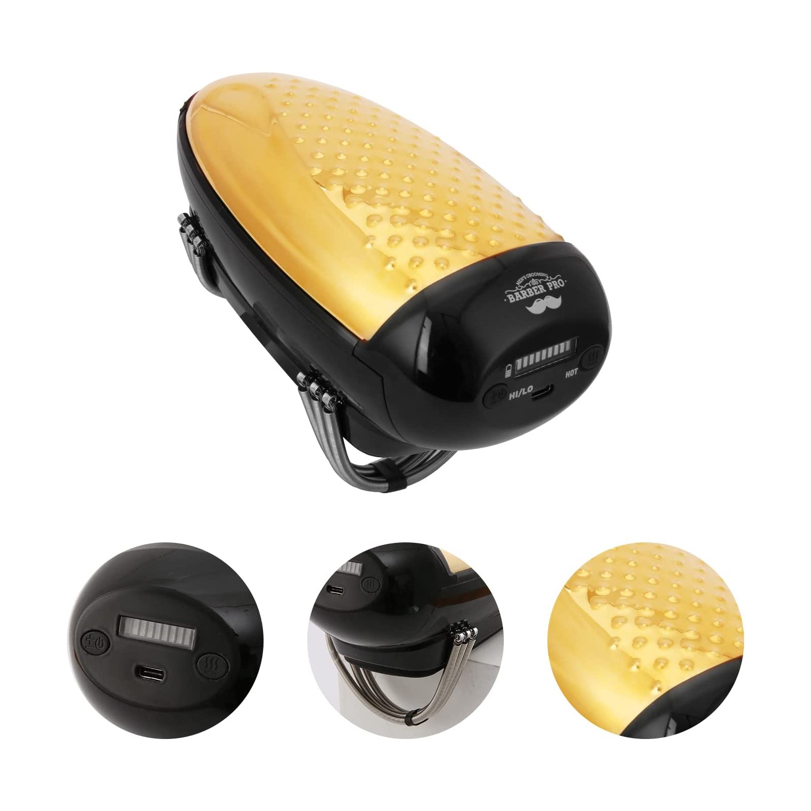 MASAJEADOR 5 STAR BARBER PRO VIBEFX CON SIN CABLE INLAMBRICO - 2