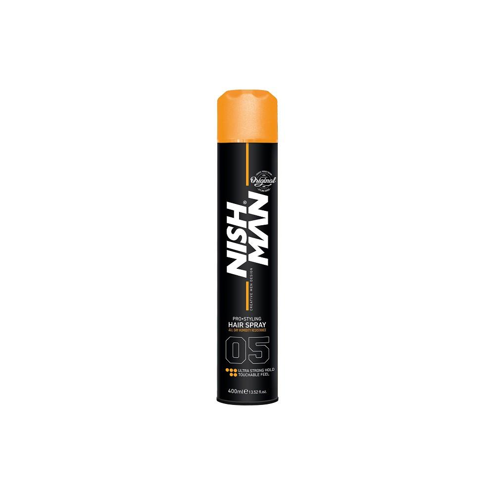 TRATAMIENTO CAPILAR NISHMAN 400 ML LACA PRO STYLING HAIR SPRAY 05 ULTRA FUERTE - 2