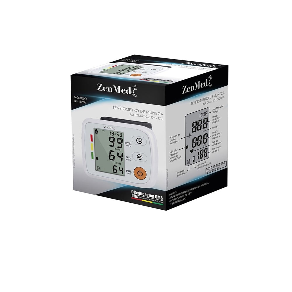 TENSIÓMETRO TENSIOMETRO DE MUÑECA BP-186W ZENMED - 2