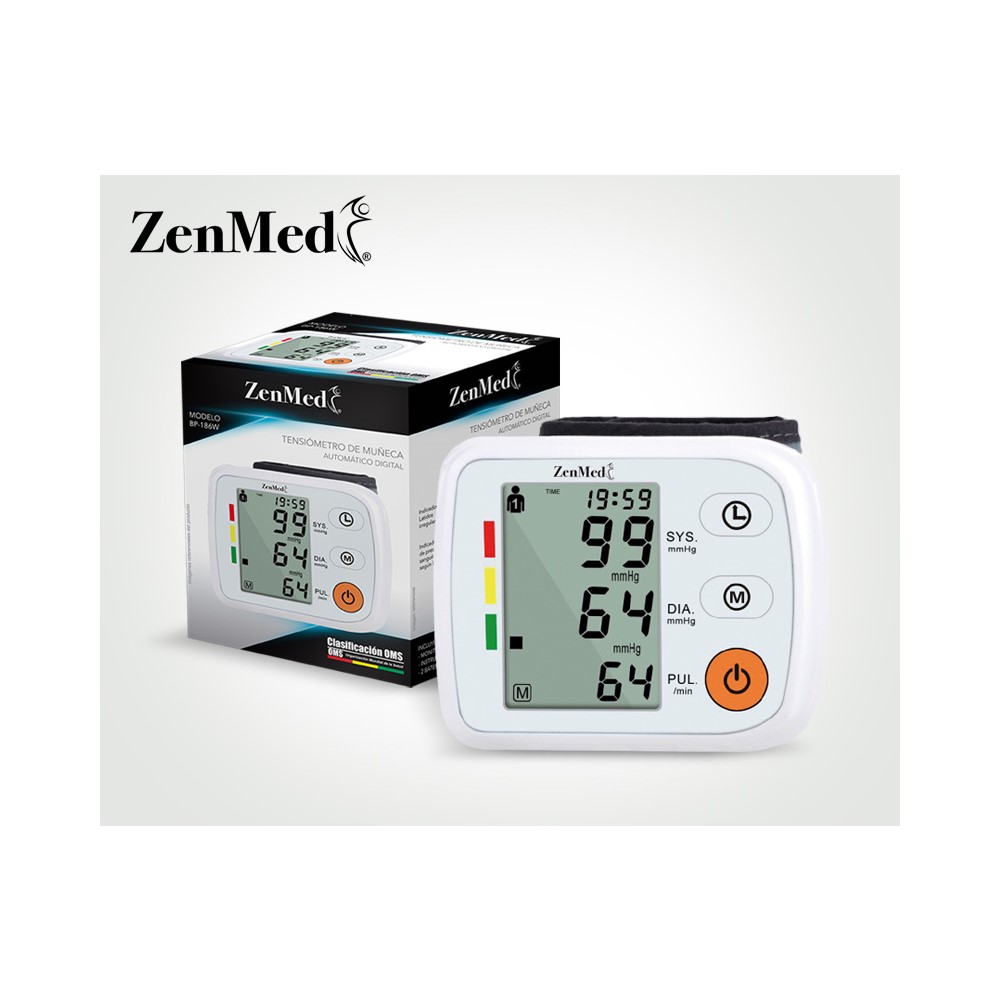 TENSIÓMETRO TENSIOMETRO DE MUÑECA BP-186W ZENMED - 3