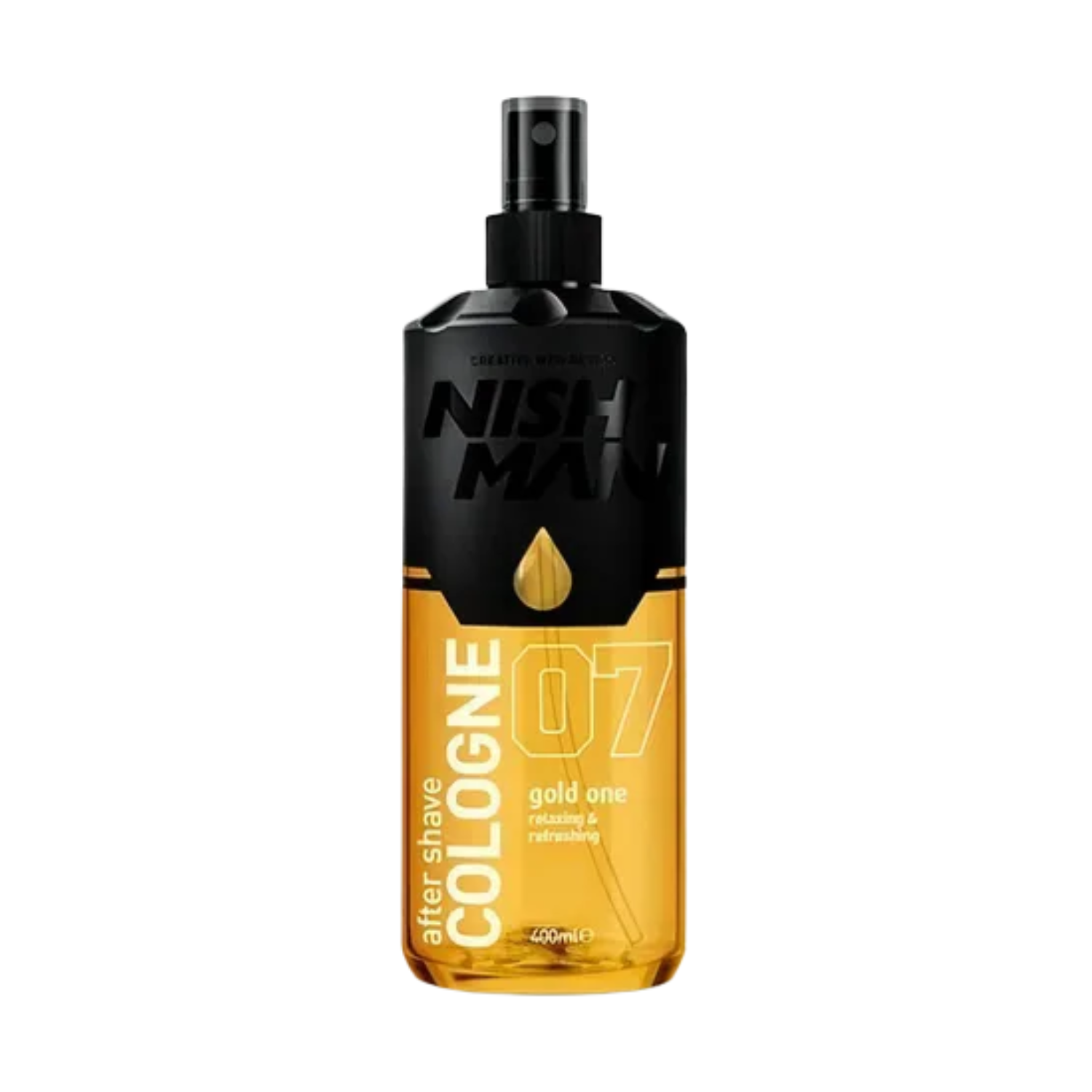 COLONIA NISH MAN DESPUÉS DEL AFEITADO 07 GOLD ONE 400 ML - 1