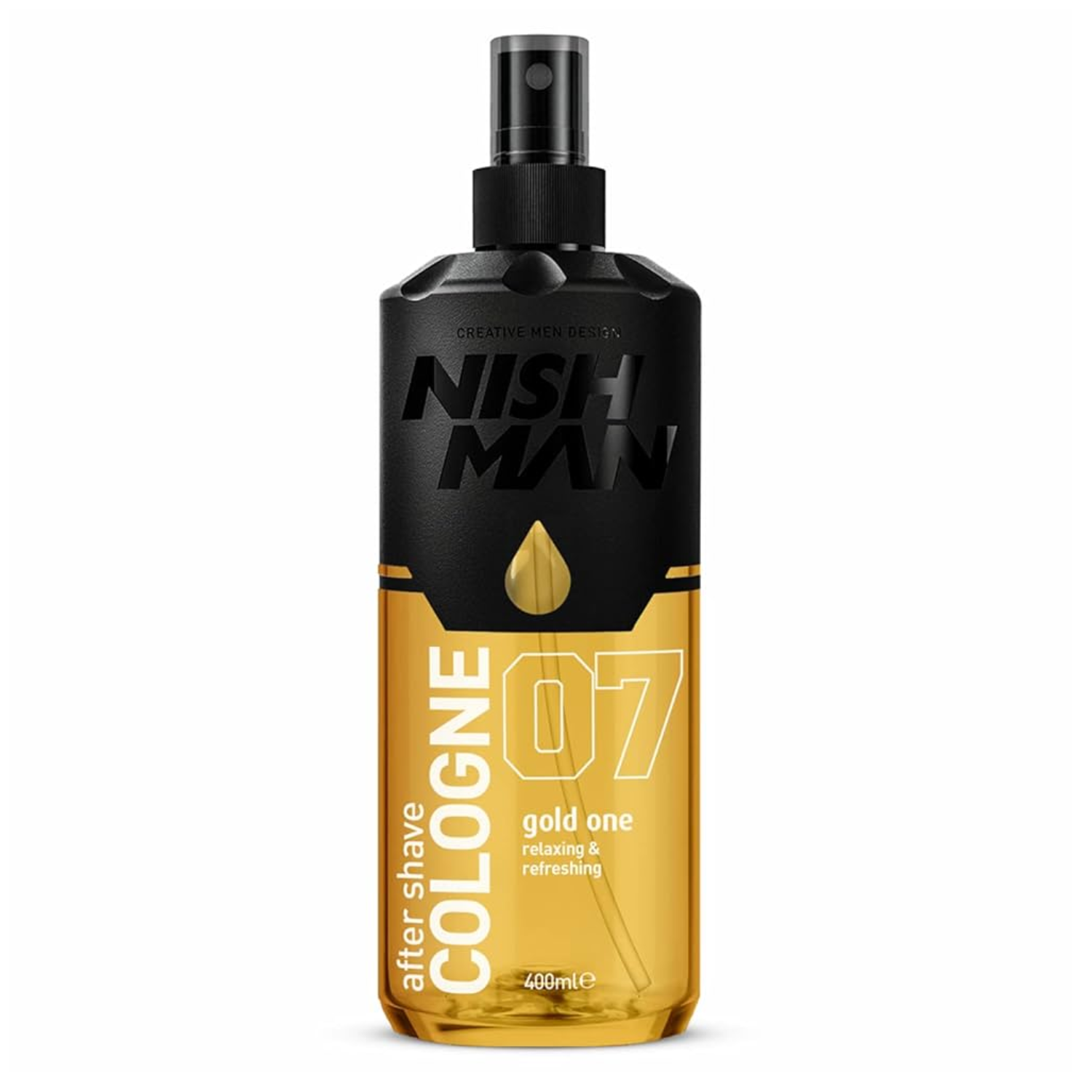 COLONIA NISH MAN DESPUÉS DEL AFEITADO 07 GOLD ONE 400 ML - 2