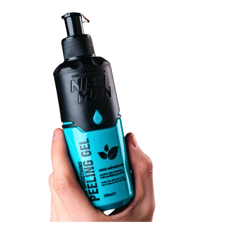 GEL EXFOLIANTE NISH MAN NISHMAN PEELING LIMPADOR MENTA 200 ML - 4