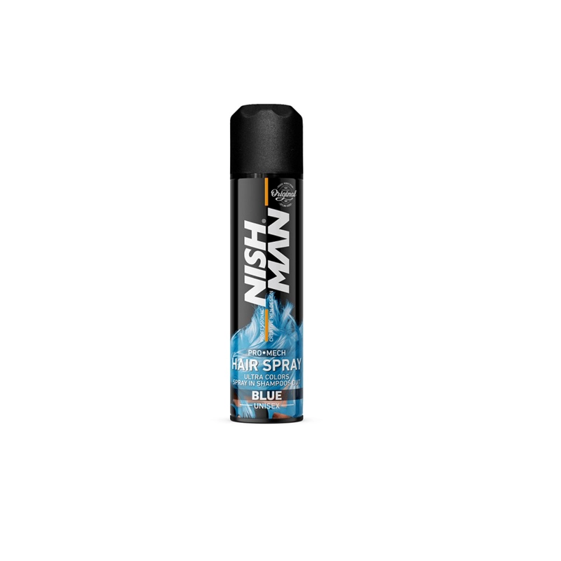 LACA PARA EL CABELLO NISH MAN PRO MECH UNISEX AZUL 150 ML - 1