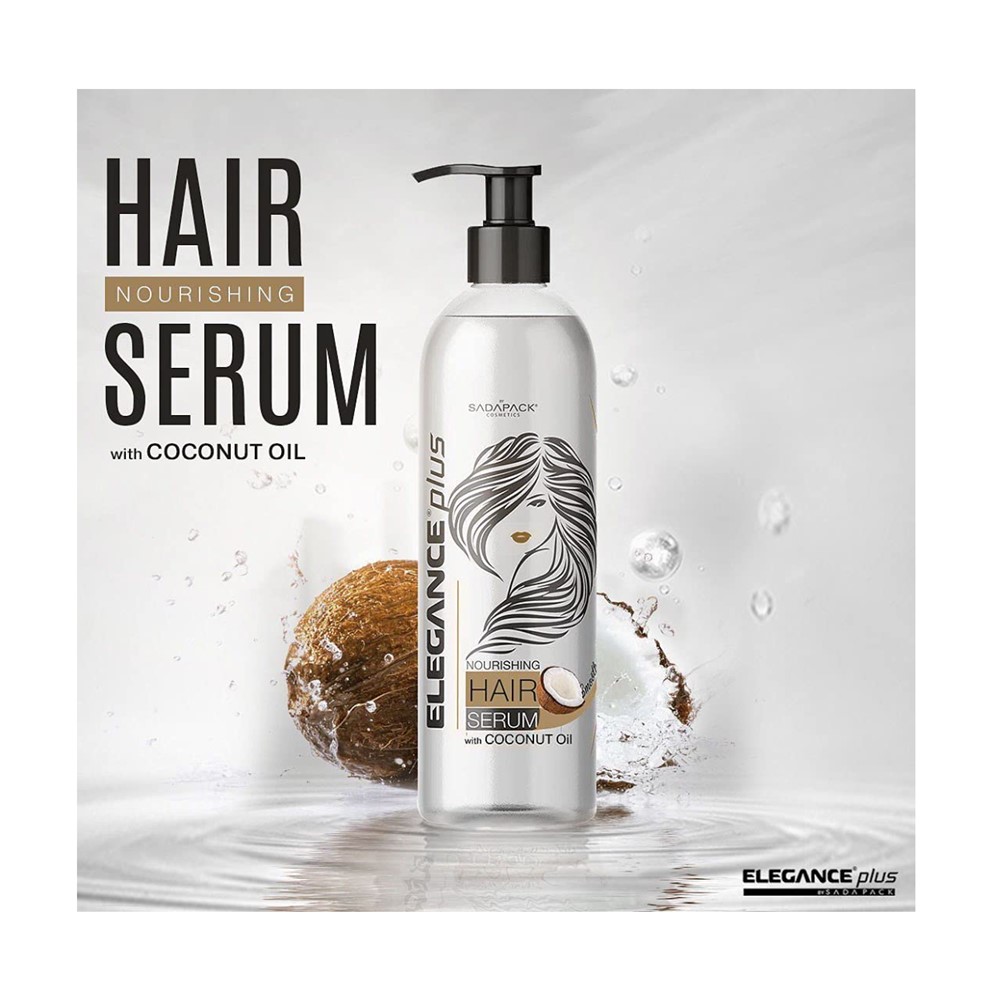 SERUM ELEGANCE NUTRIDOR CABELLO CON ACEITE DE COCO 300 ML - 2