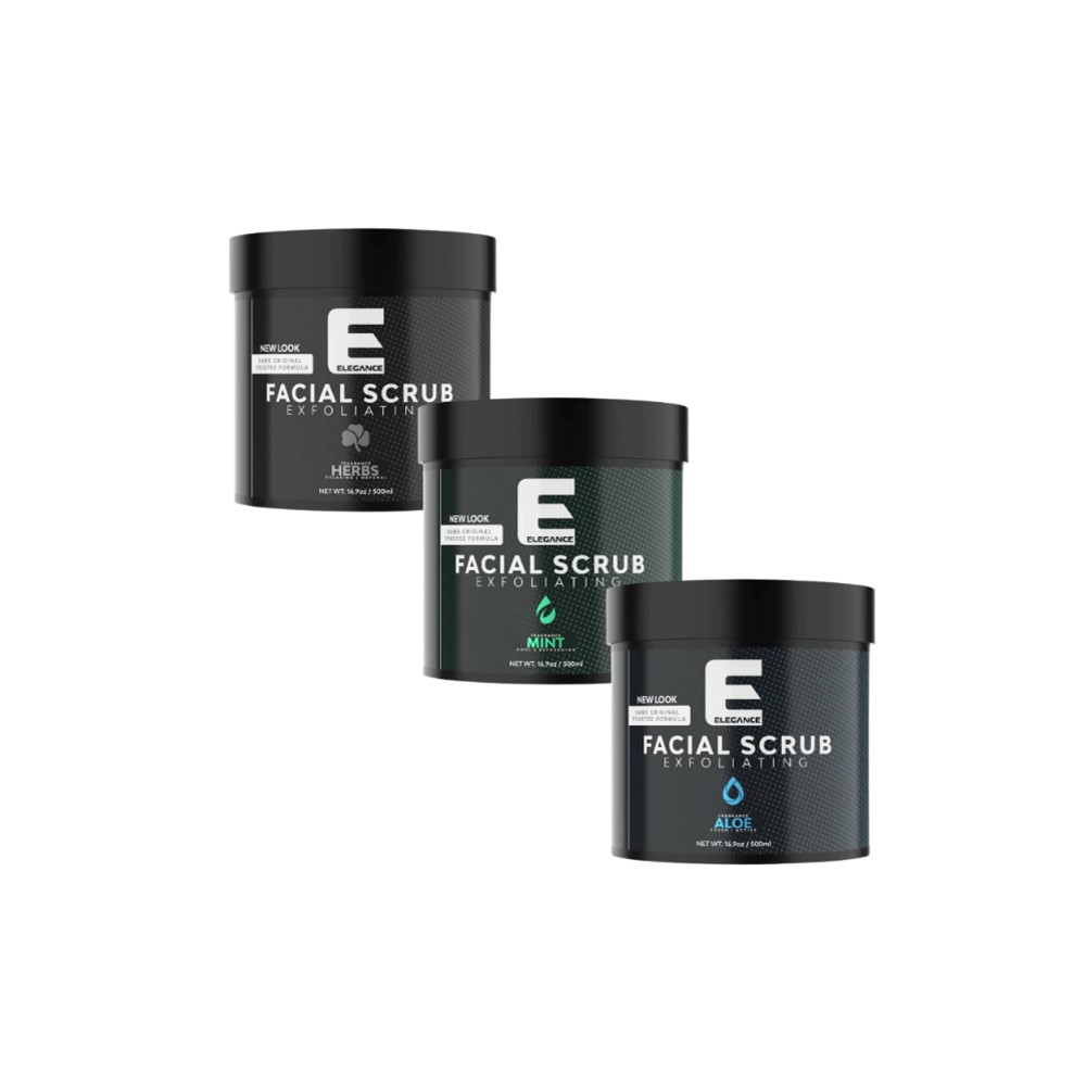 FACIAL SCRUB ELEGANCE EXFOLIANTE LIMPIEZA FRAGANCIA HERBS 500ML - 2