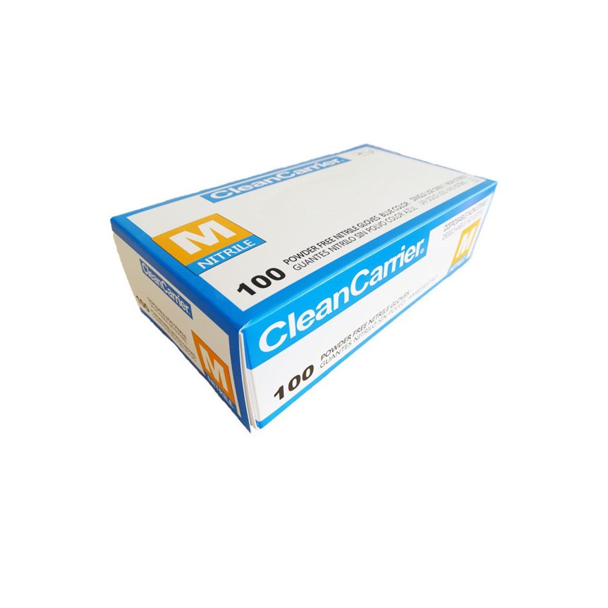 GUANTES DE NITRILO AZUL CLEAN CARRIER 100UN TALLA M - 2