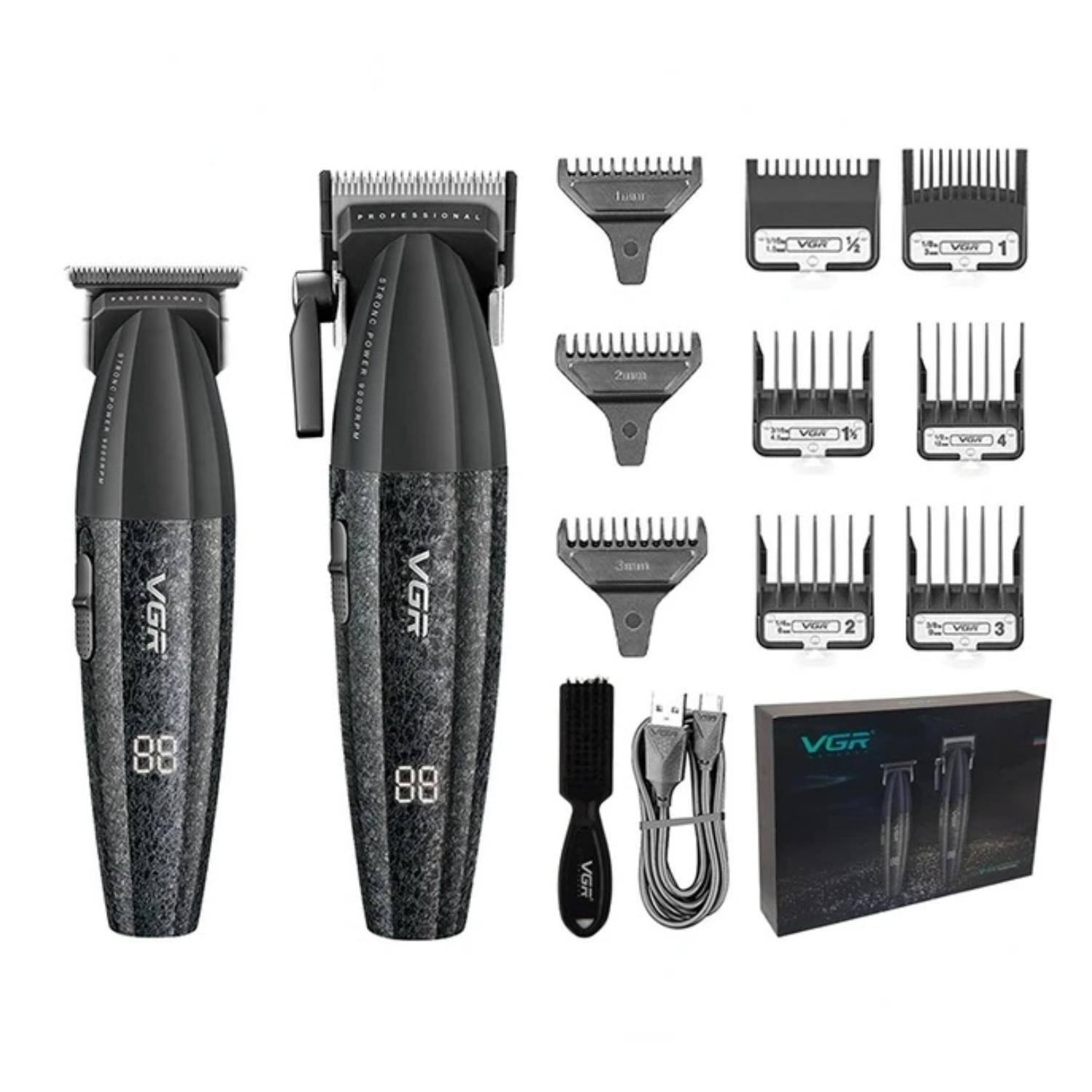 BARBER COMBO VGR PROFESIONAL V640 CLIPPER Y TRIMMER 9000RPM - 2