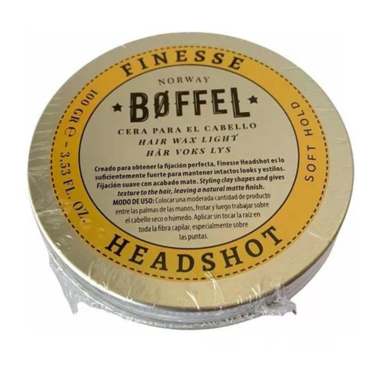 BOFFEL® HAIR WAX SOFT HOLD CERA FINESSE HEADSHOT 100GR - 3