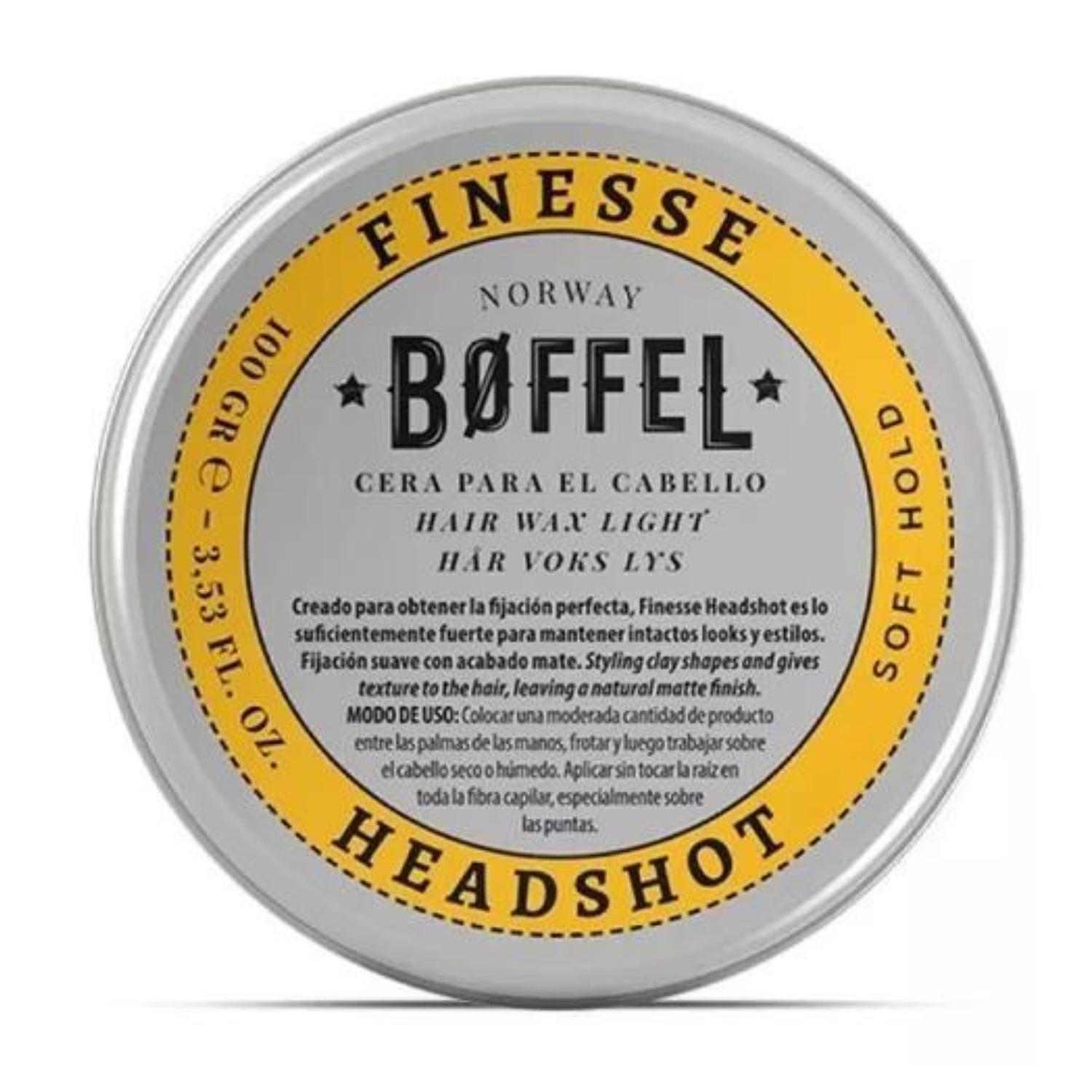 BOFFEL® HAIR WAX SOFT HOLD CERA FINESSE HEADSHOT 100GR - 4
