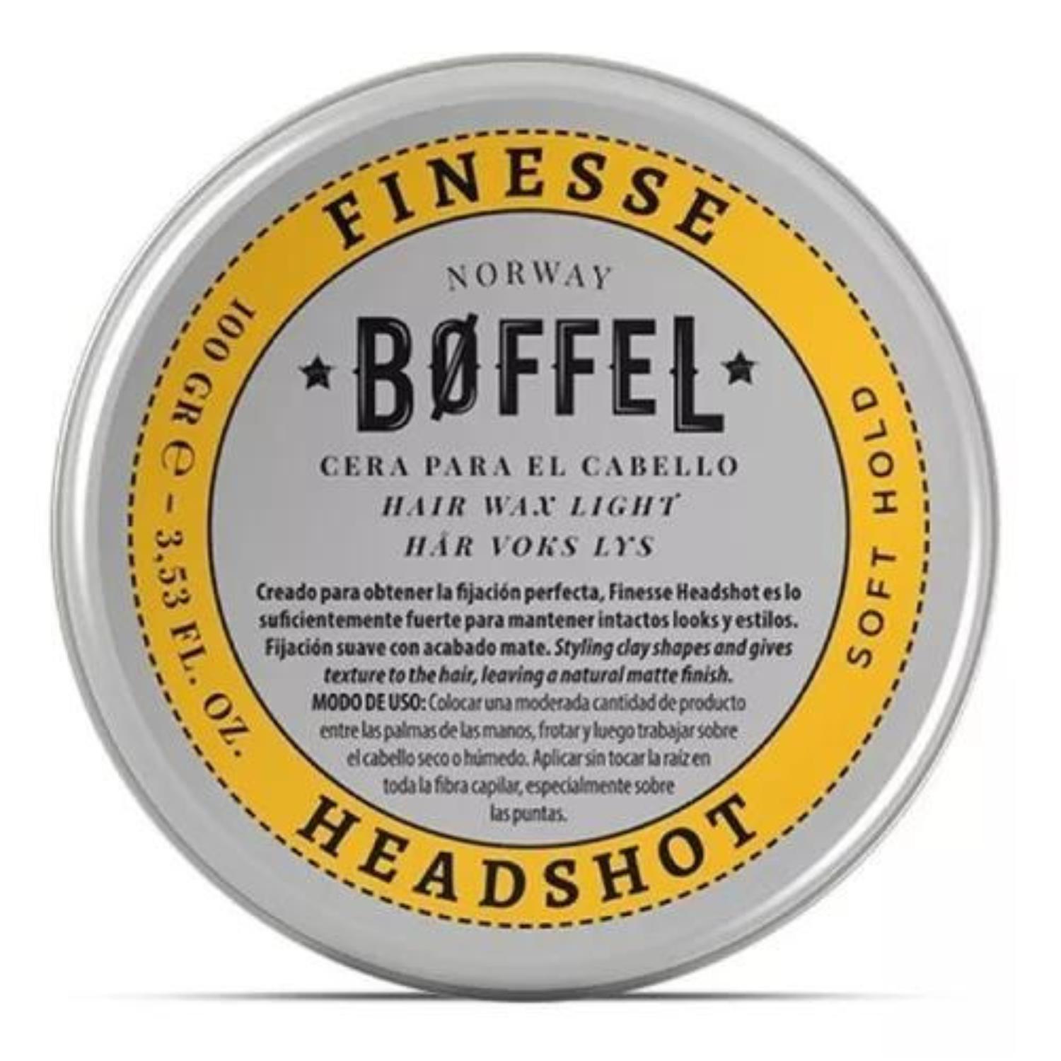 BOFFEL® HAIR WAX SOFT HOLD CERA FINESSE HEADSHOT 100GR - 5