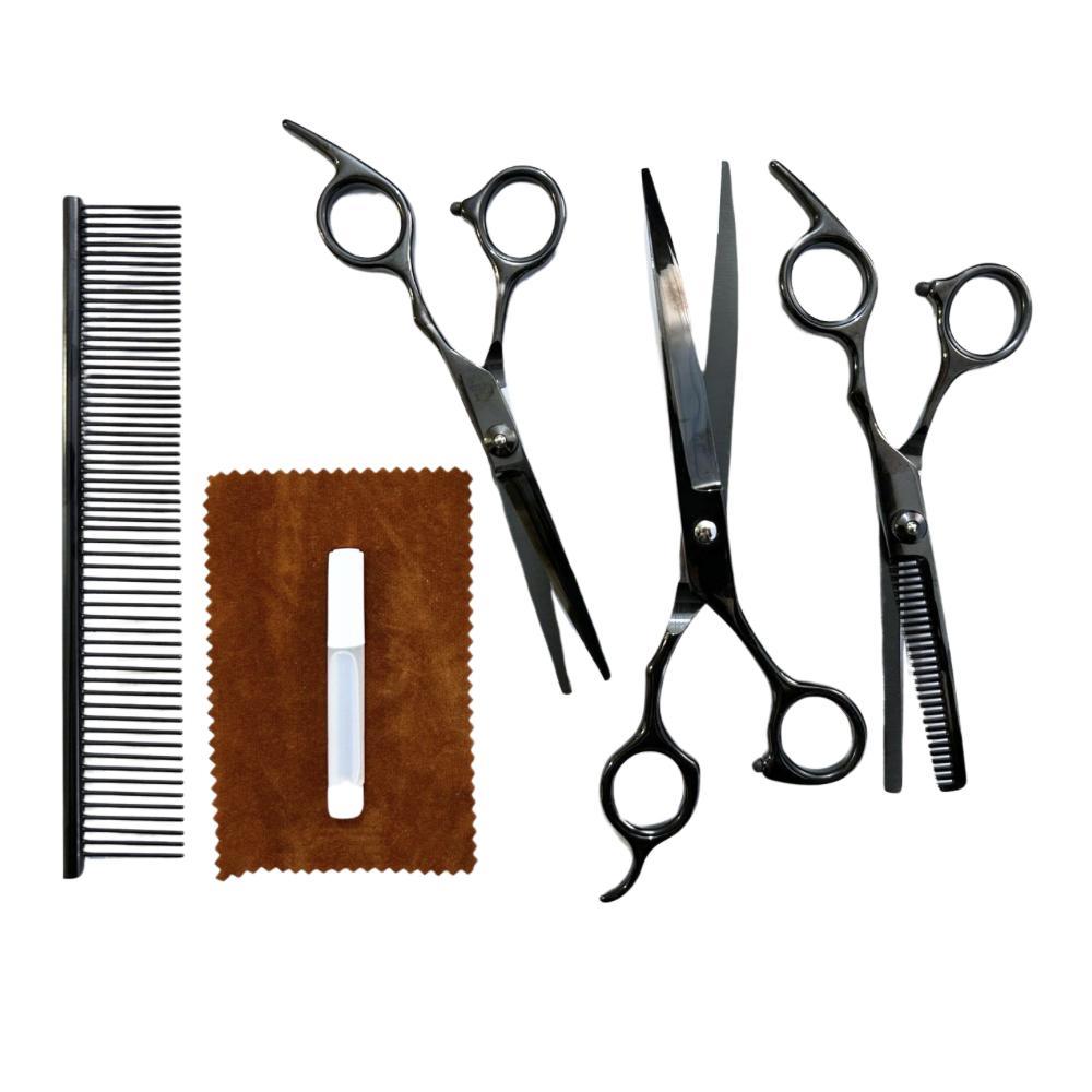 SET TIJERAS PELUQUERÍA CANINA CORTA PELO PERRO MASCOTA - 1