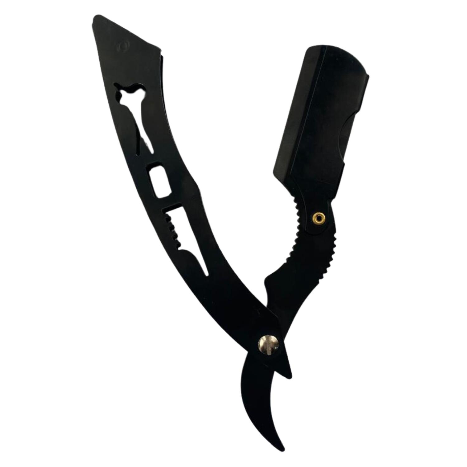 NAVAJIN NEGRO RAZORS INOXIDABLE PARA BARBERO PELUQUERIA - 2
