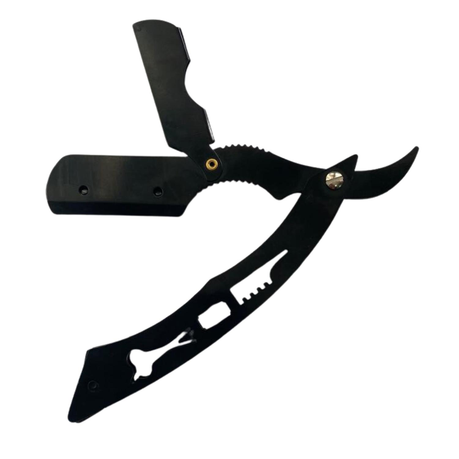 NAVAJIN NEGRO RAZORS INOXIDABLE PARA BARBERO PELUQUERIA - 3