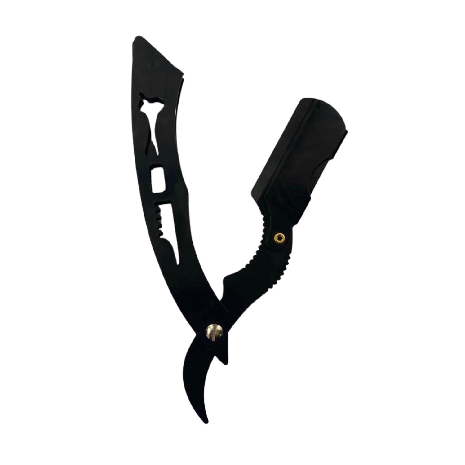NAVAJIN NEGRO RAZORS INOXIDABLE PARA BARBERO PELUQUERIA - 4