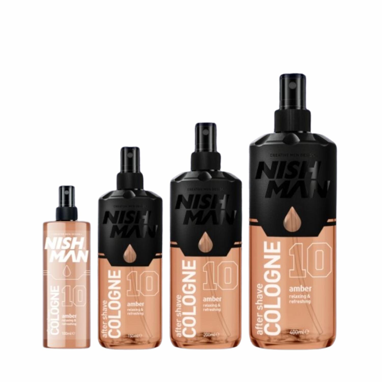 NISHMAN COLONIA PARA DESPUÉS DEL AFEITADO AMBER N°10 400 ML - 4