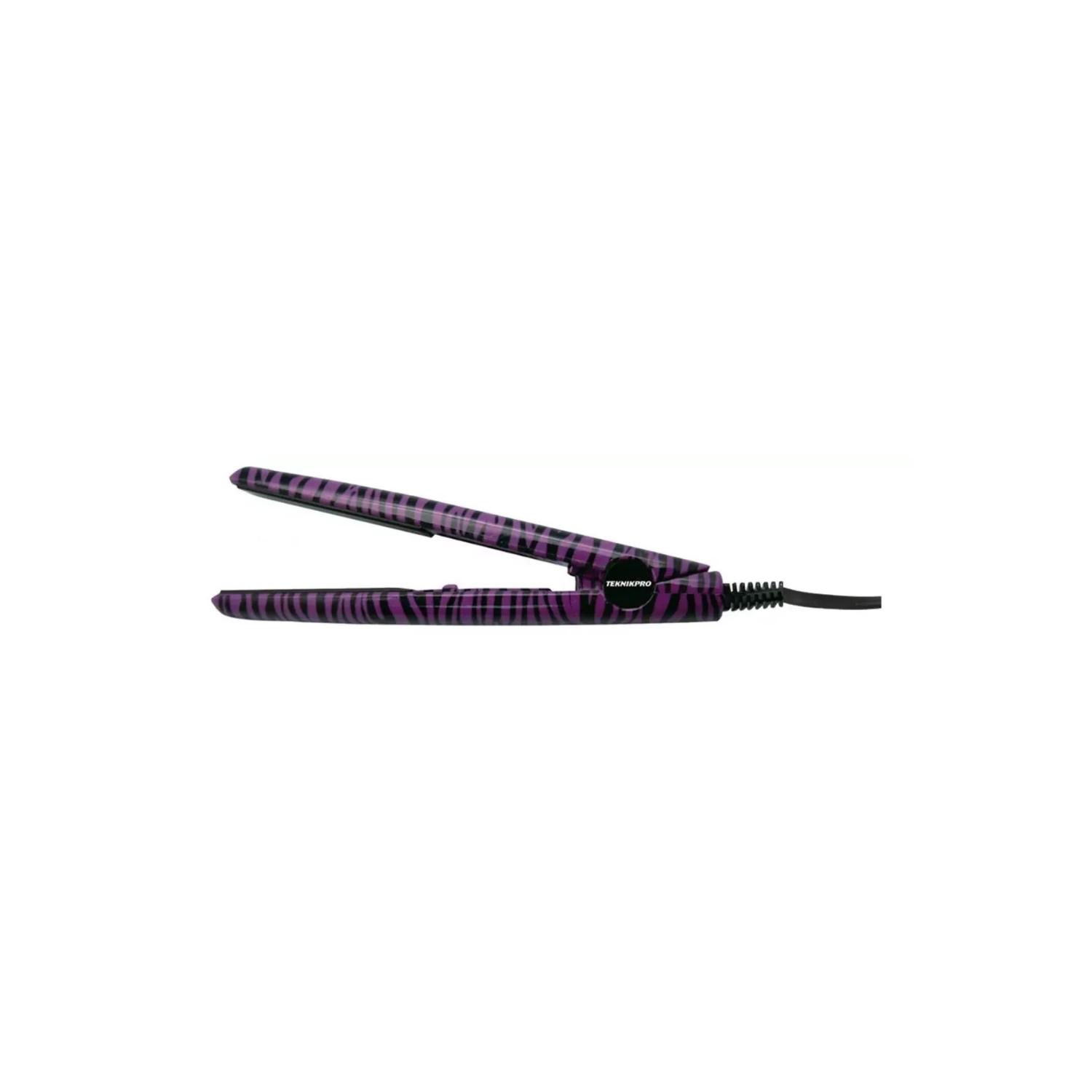 PLANCHA ALISADORA DE VIAJE TEKNIKPRO MINI TATOO 17 CM +BOLSO - BLANCO - 6