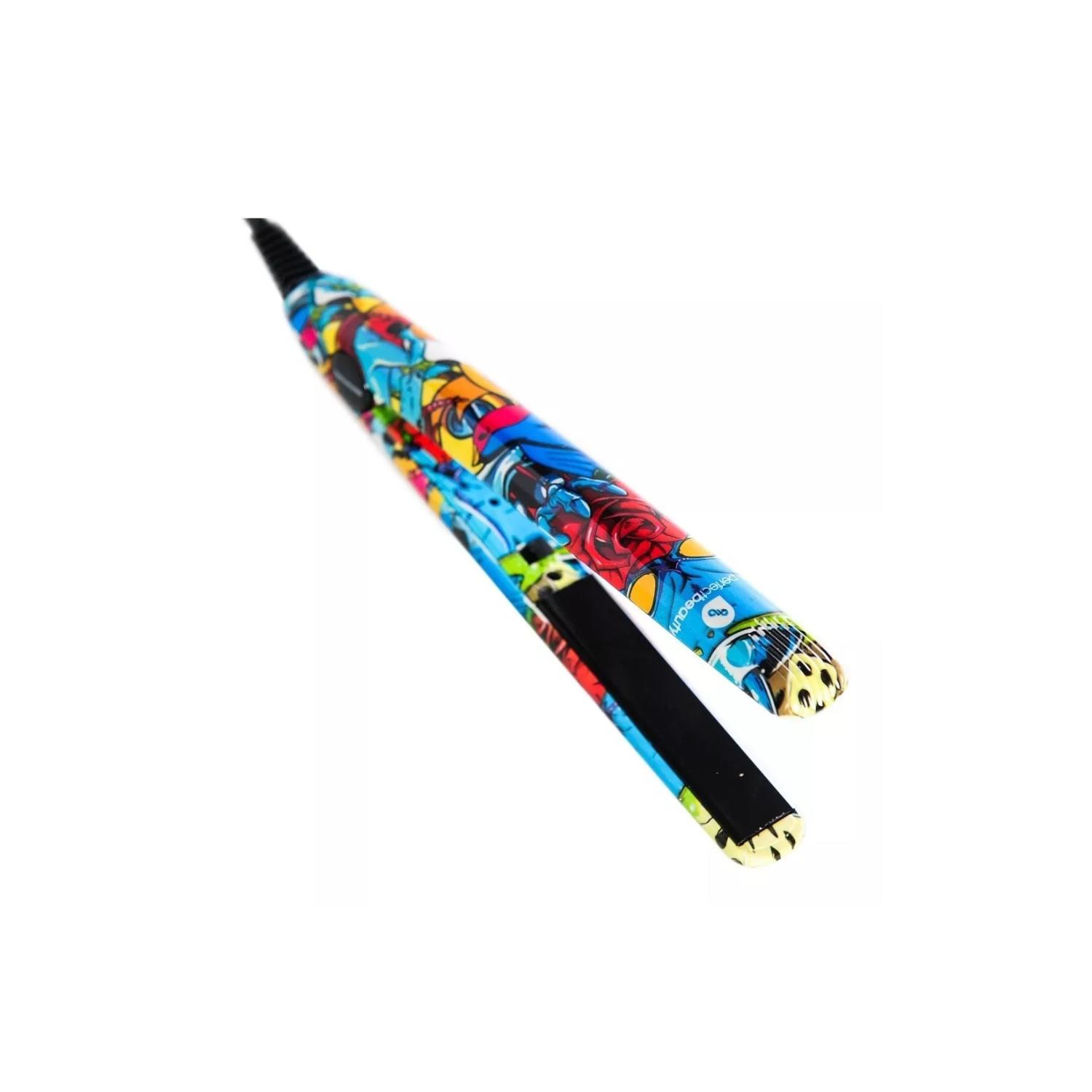 PLANCHA ALISADORA DE VIAJE TEKNIKPRO MINI TATOO 17 CM +BOLSO - BLANCO - 8