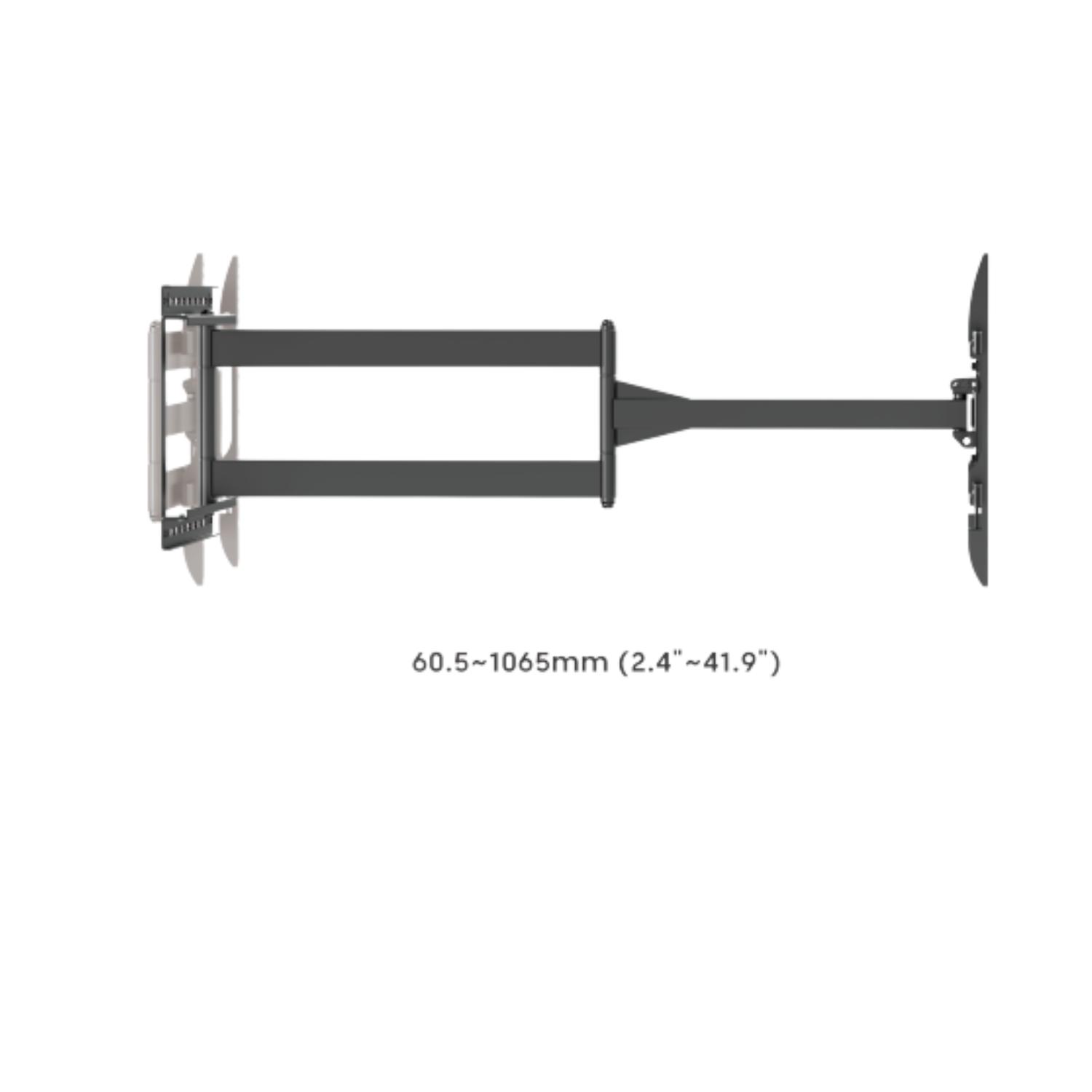 SOPORTE DE TV CON BRAZO EXTRA LARGO DE 1MTR 43'-80' 50KG - 2