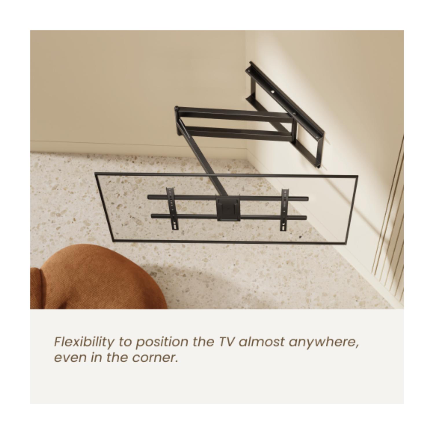 SOPORTE DE TV CON BRAZO EXTRA LARGO DE 1MTR 43'-80' 50KG - 4