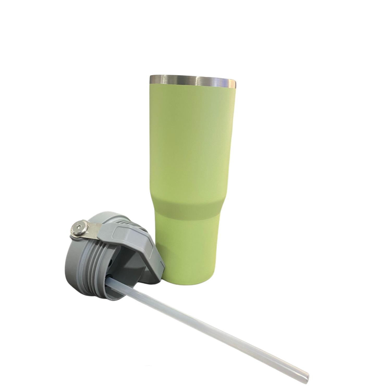 BOTELLA TERMICA FLIP STRAW TUMBLER 900 ML VERDE - 2