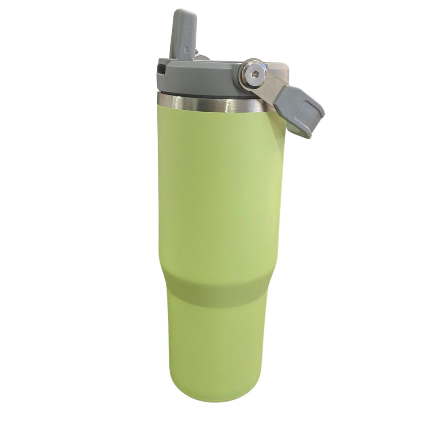 BOTELLA TERMICA FLIP STRAW TUMBLER 900 ML VERDE - 4