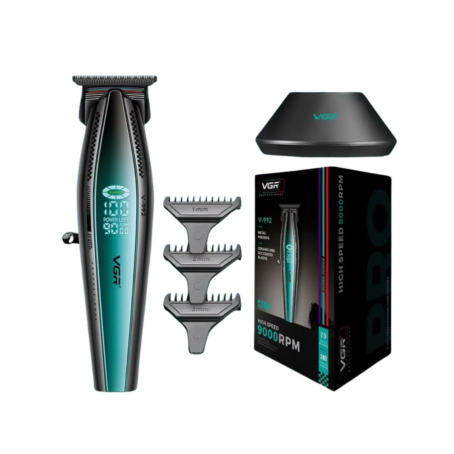 BARBER COMBO VGR 270 CLIPPER Y TRIMMER V992 9000RPM - 3