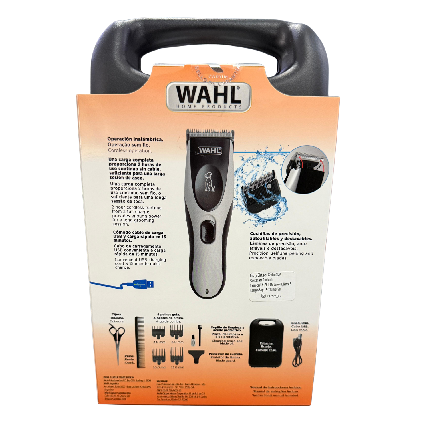 MAQINA CORTAPELO PARA PERROS WAHL EASY PRO + PARA MASCOTAS - 6