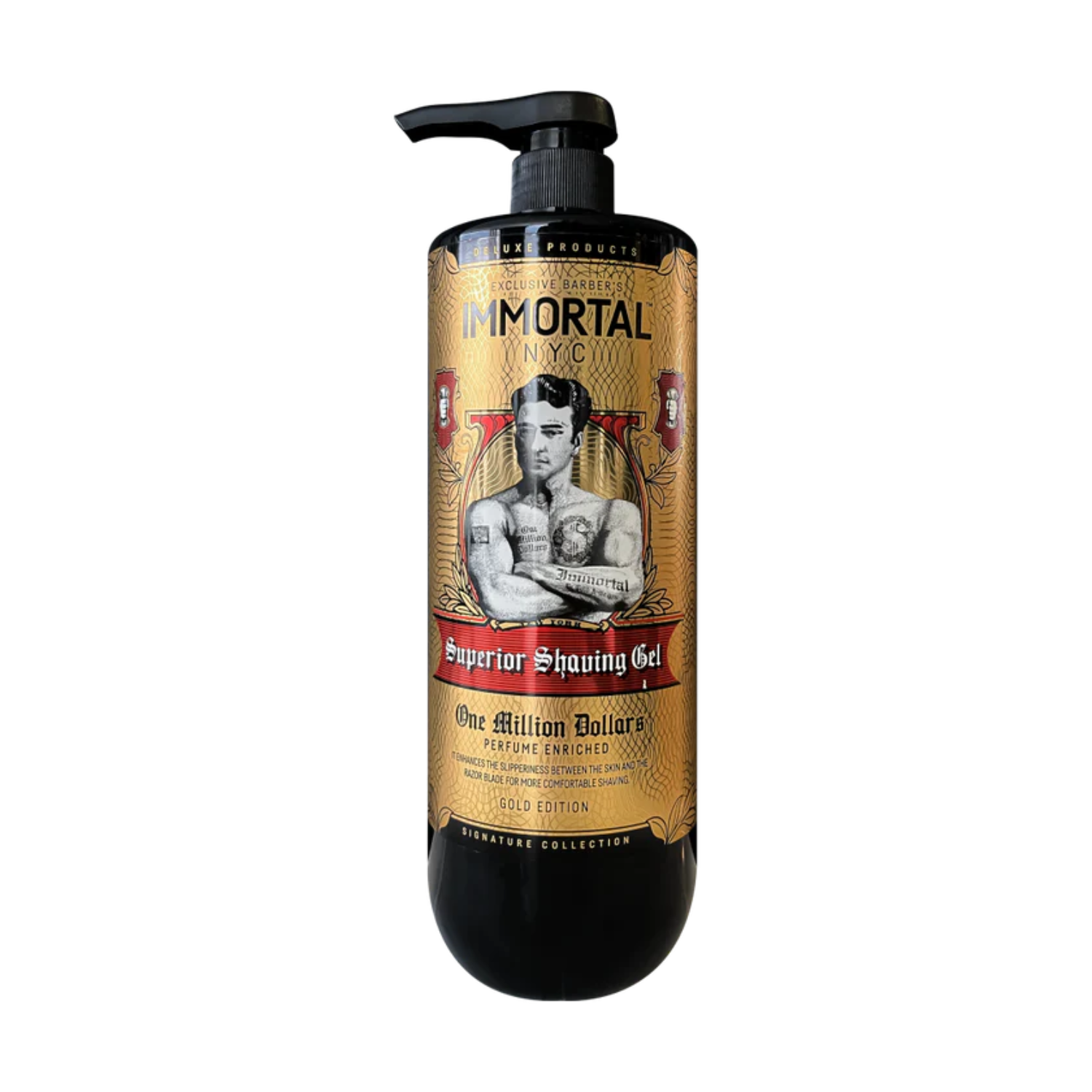 GEL AFEITAR IMMORTAL NYC ONE MILLION DOLLAR SUPERIOR 1000 ML - 1