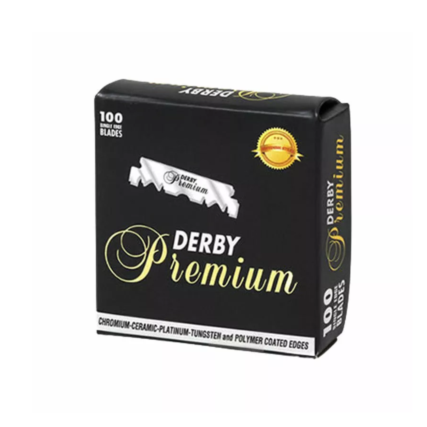 NAVAJA DERBY PREMIUM PARA AFEITAR 1 FILO/ BARBERIA 100 PZAS - 1