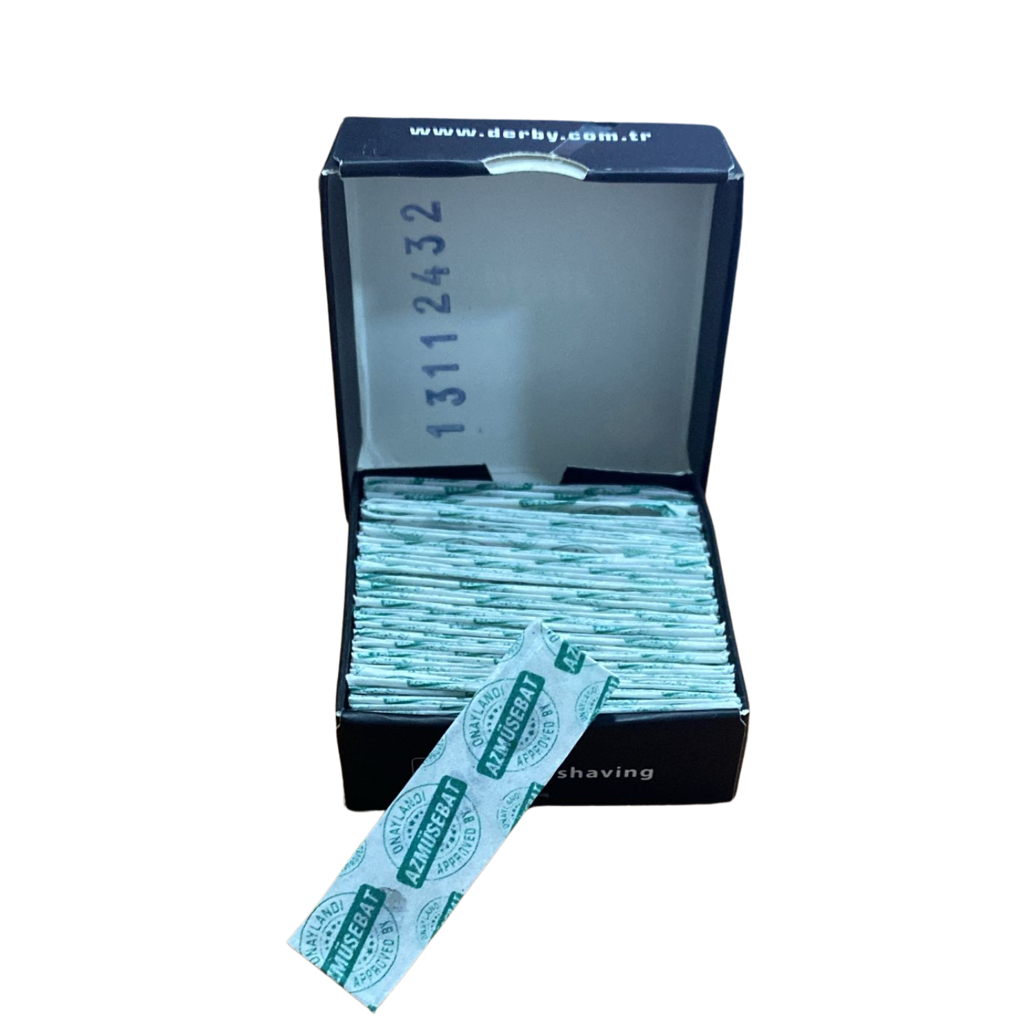 NAVAJA DERBY PREMIUM PARA AFEITAR 1 FILO/ BARBERIA 100 PZAS - 3