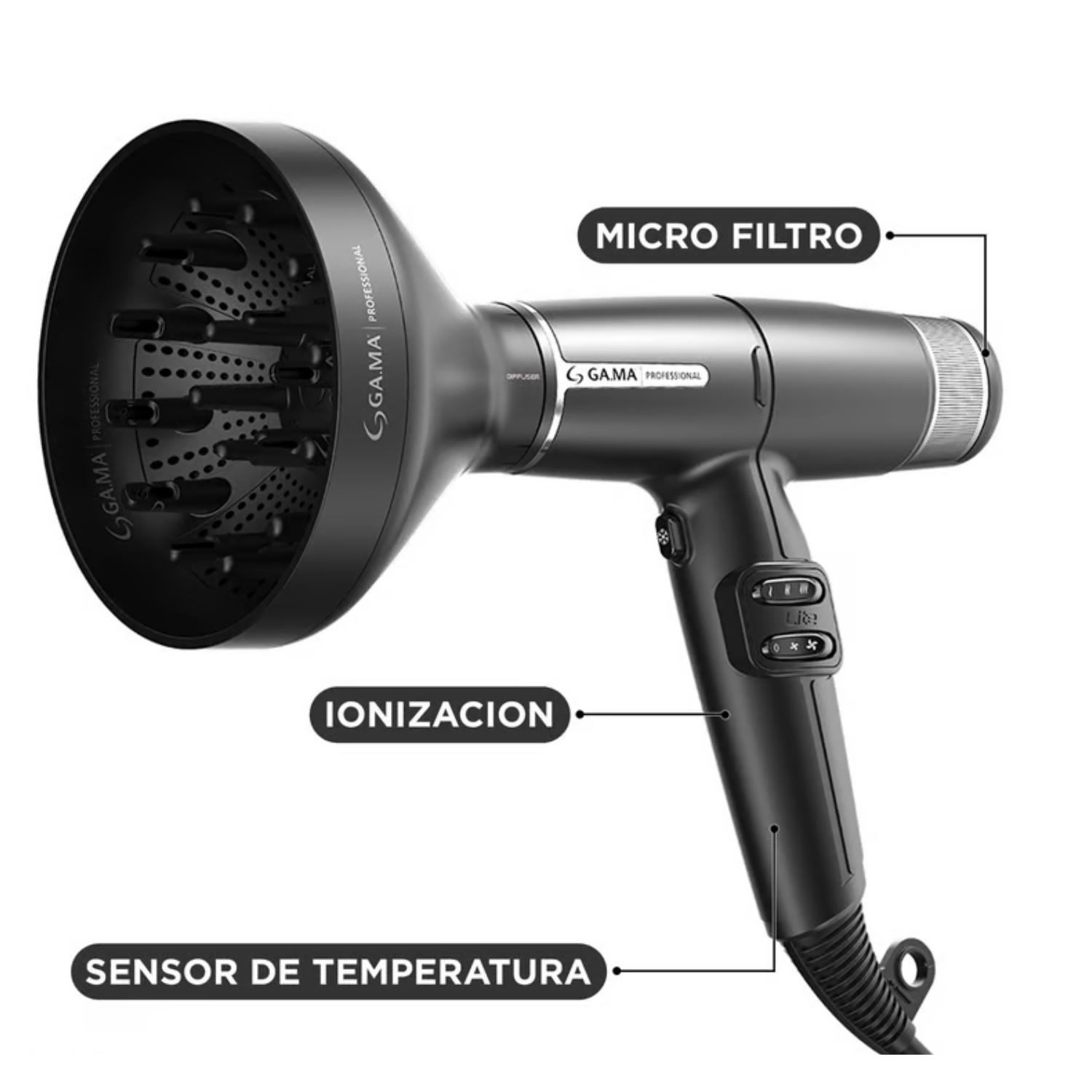 SECADOR DE PELO GAMA IQ LITE ULTRA LIVIANO PROFESIONAL - 5