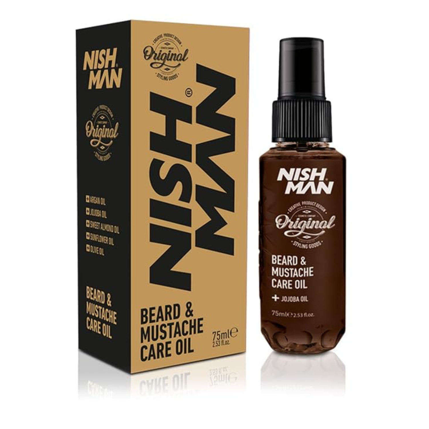 NISHMAN ACEITE PARA EL CUIDADO DE BARBA Y BIGOTE 75ML - 3