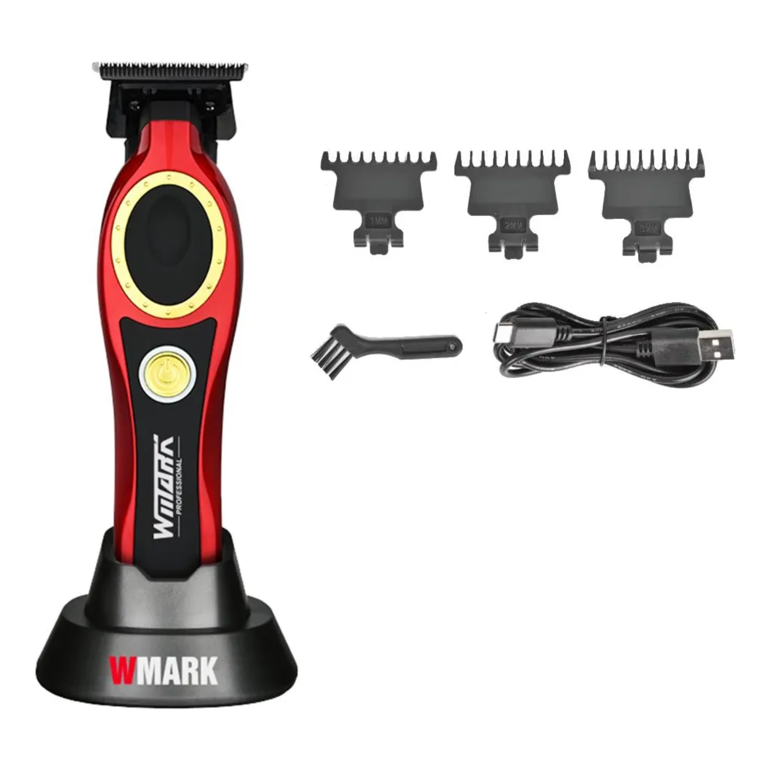 MÁQUINA TRIMMER PATILLERA WMARK NG7230 ROJO 7500 RPM - 2