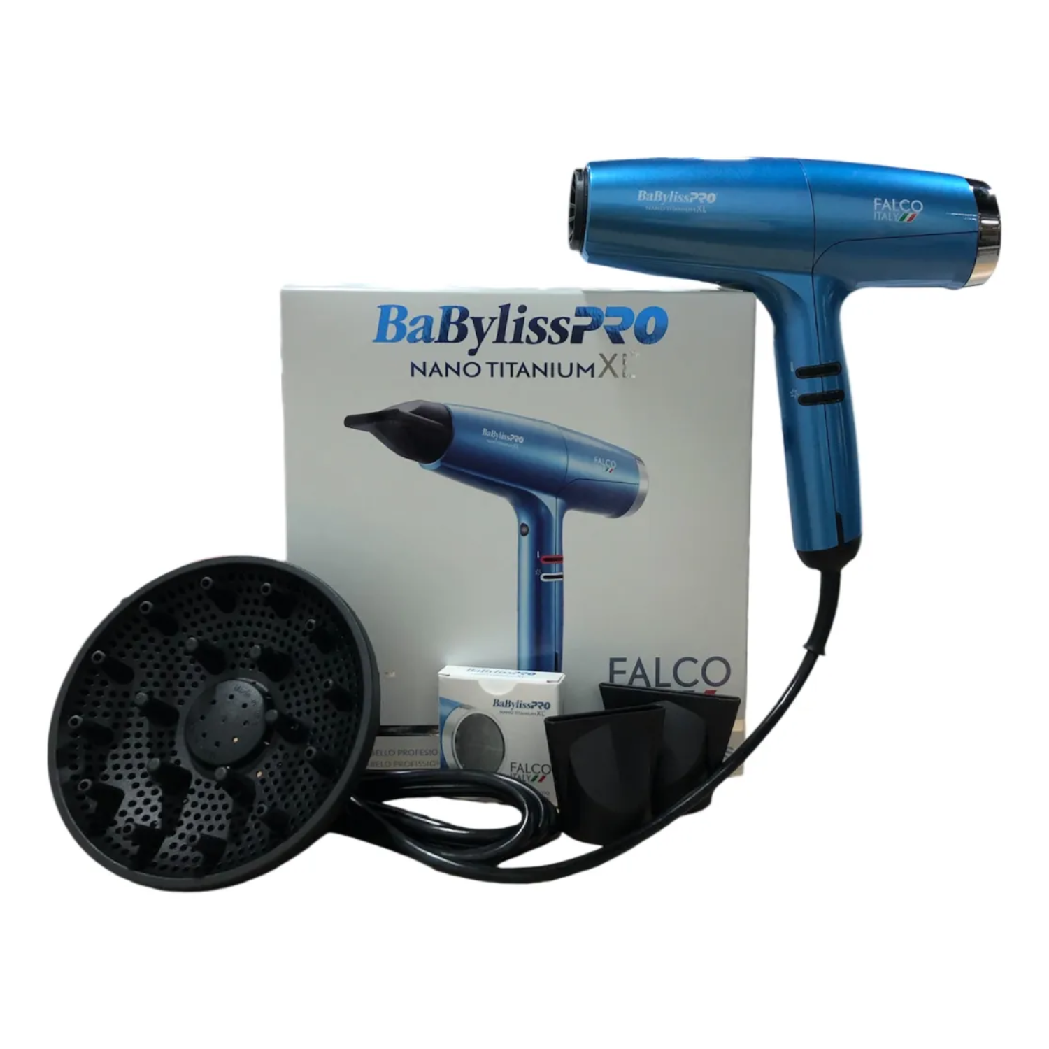SECADOR FALCO ITALY NANO TITANIUM XL BABYLISS PRO - 5