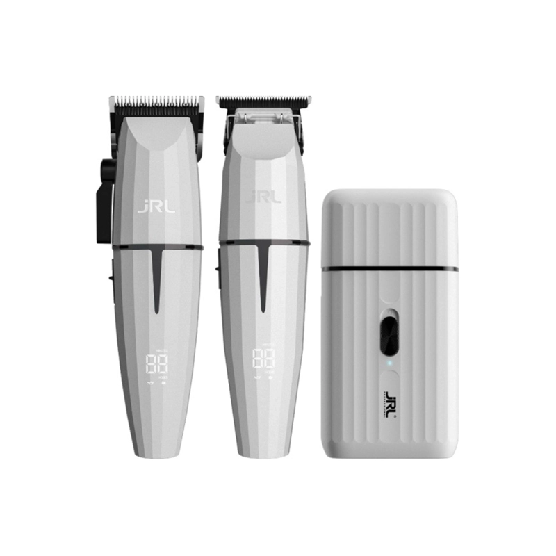JRL PRO. COMBO ONYX BLANCO GHOST 2 CLIPPER, TRIMMER Y SHAVER - 1