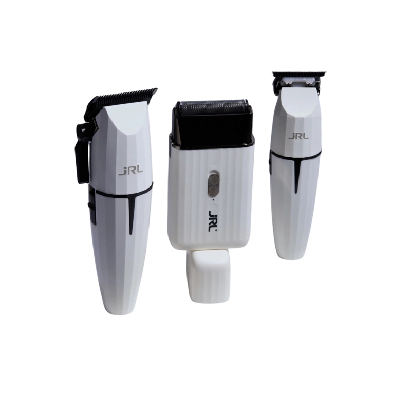 JRL PRO. COMBO ONYX BLANCO GHOST 2 CLIPPER, TRIMMER Y SHAVER - 4